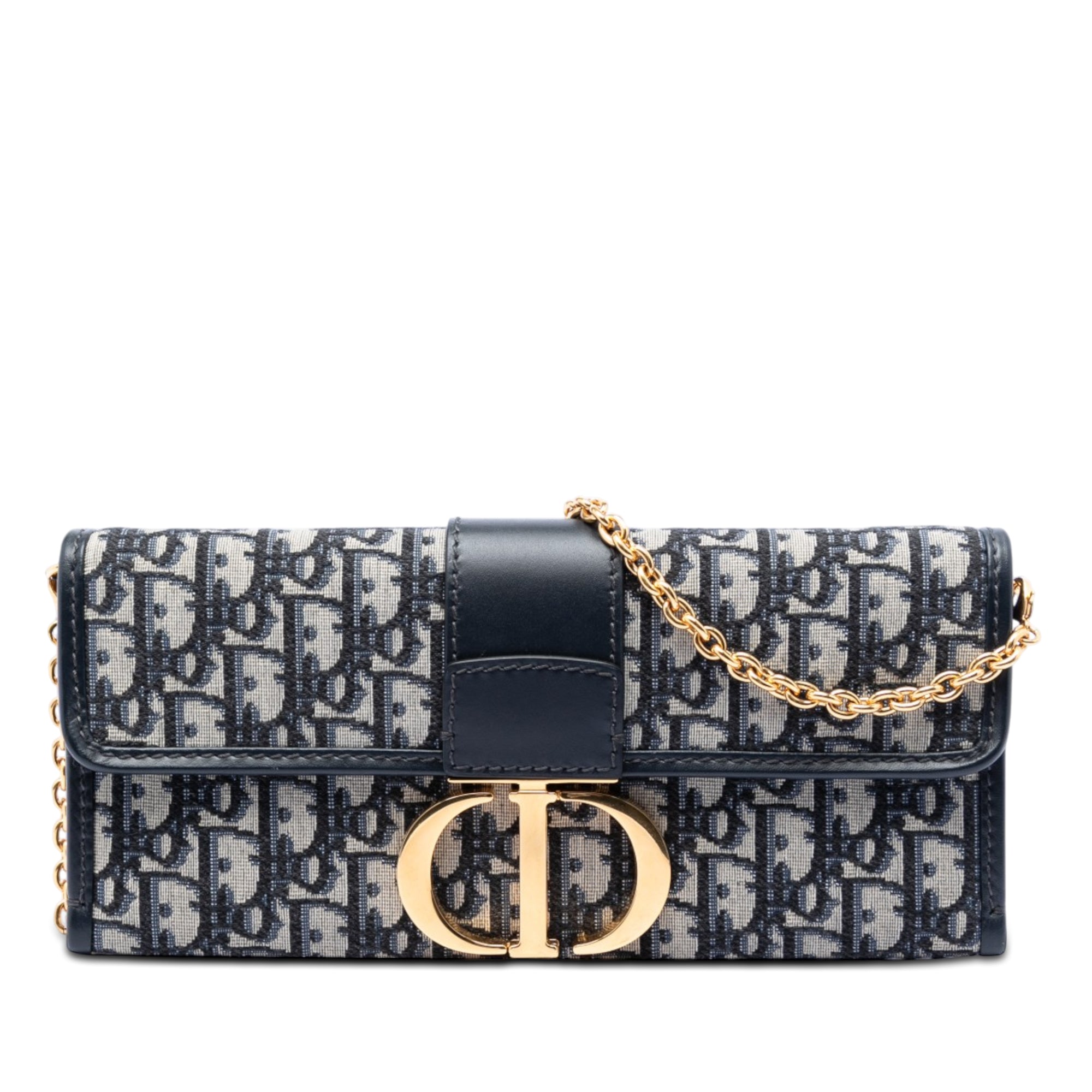 Oblique Canvas 30 Montaigne Clutch With Chain - Image 1