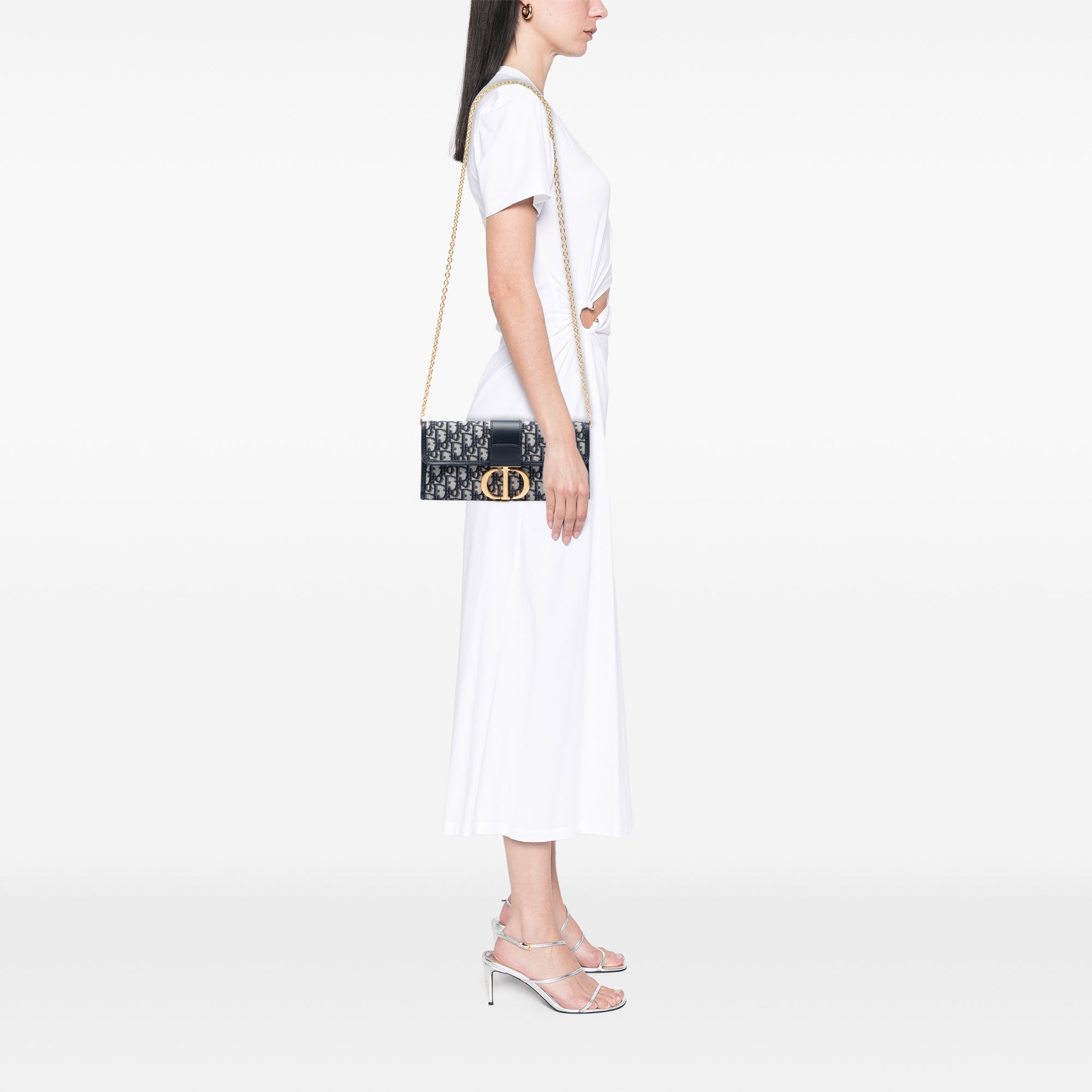 Oblique Canvas 30 Montaigne Clutch With Chain - Image 6