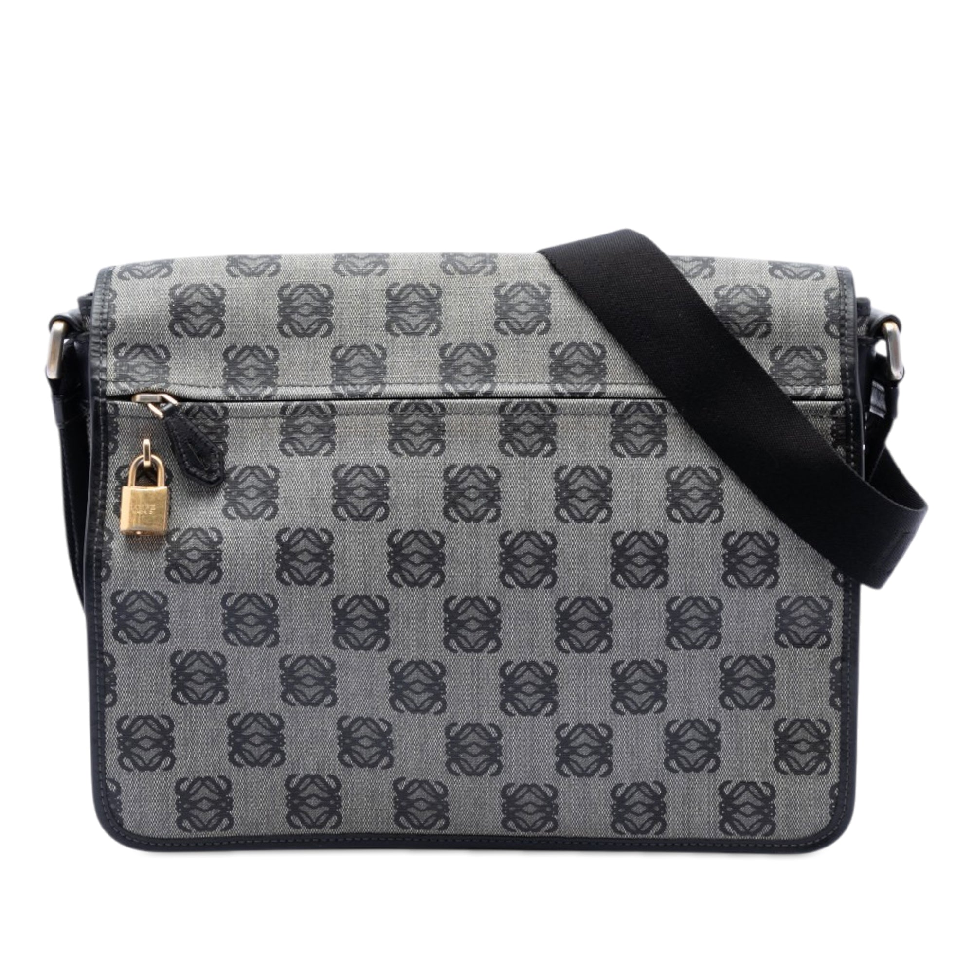 Anagram Coated Canvas Messenger Bag - Image 1