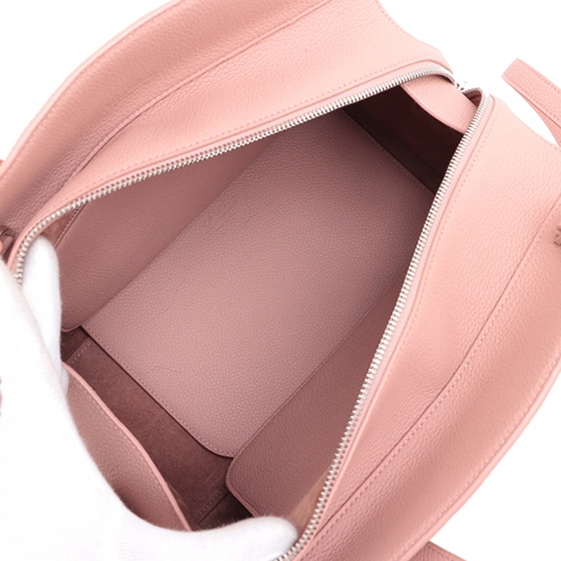 Canvas and Grained Calfskin Sesia Satchel - Image 5