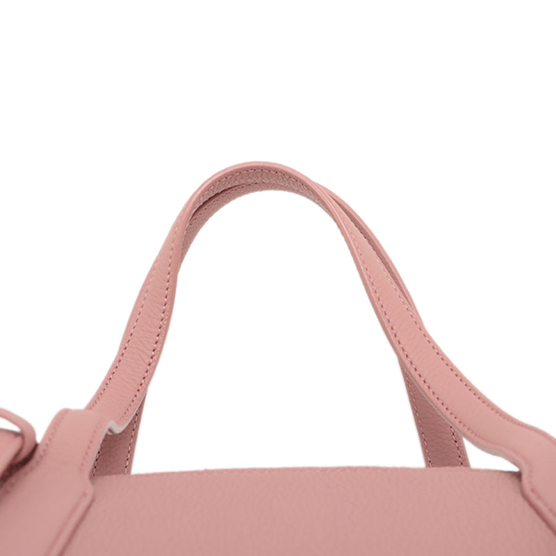 Canvas and Grained Calfskin Sesia Satchel - Image 9
