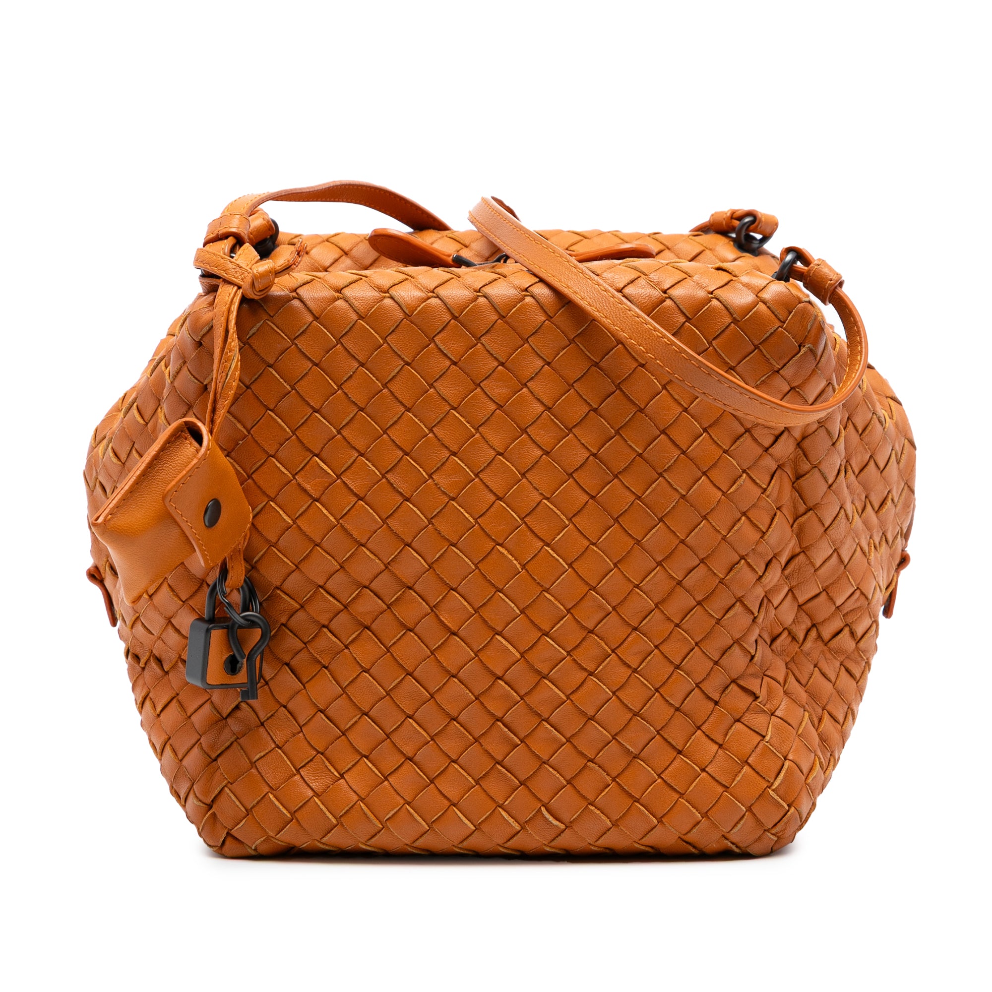 Nappa Intrecciato Cube Crossbody - Image 1