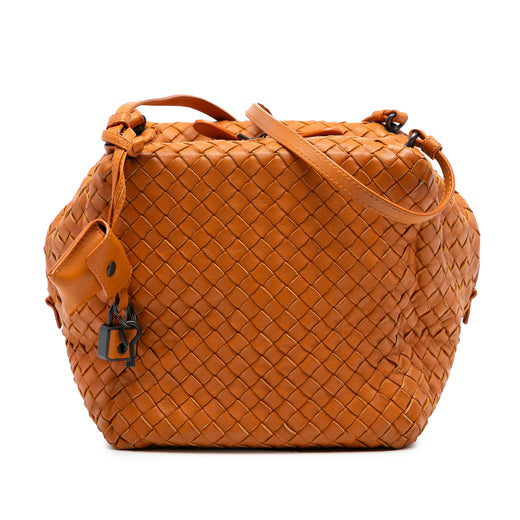 Nappa Intrecciato Cube Crossbody - Image 1