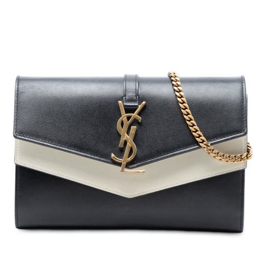Bicolor Leather Monogram Sulpice Wallet on Chain - Image 1