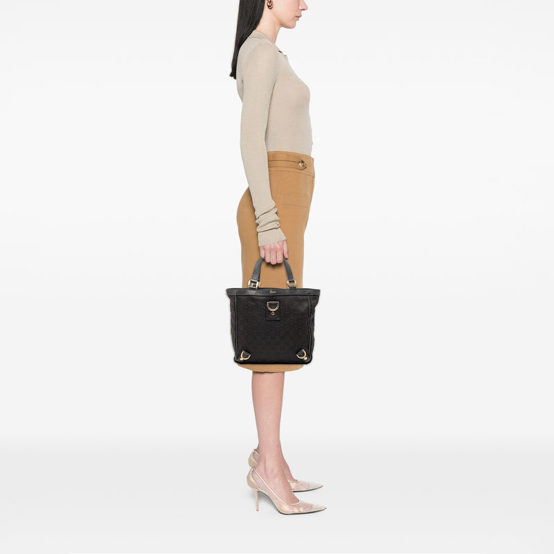 GG Canvas Abbey D Ring Tote - Image 8