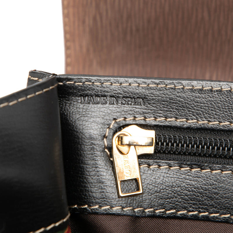 Bicolor Leather Velazquez Twist Top Handle Bag - Image 6