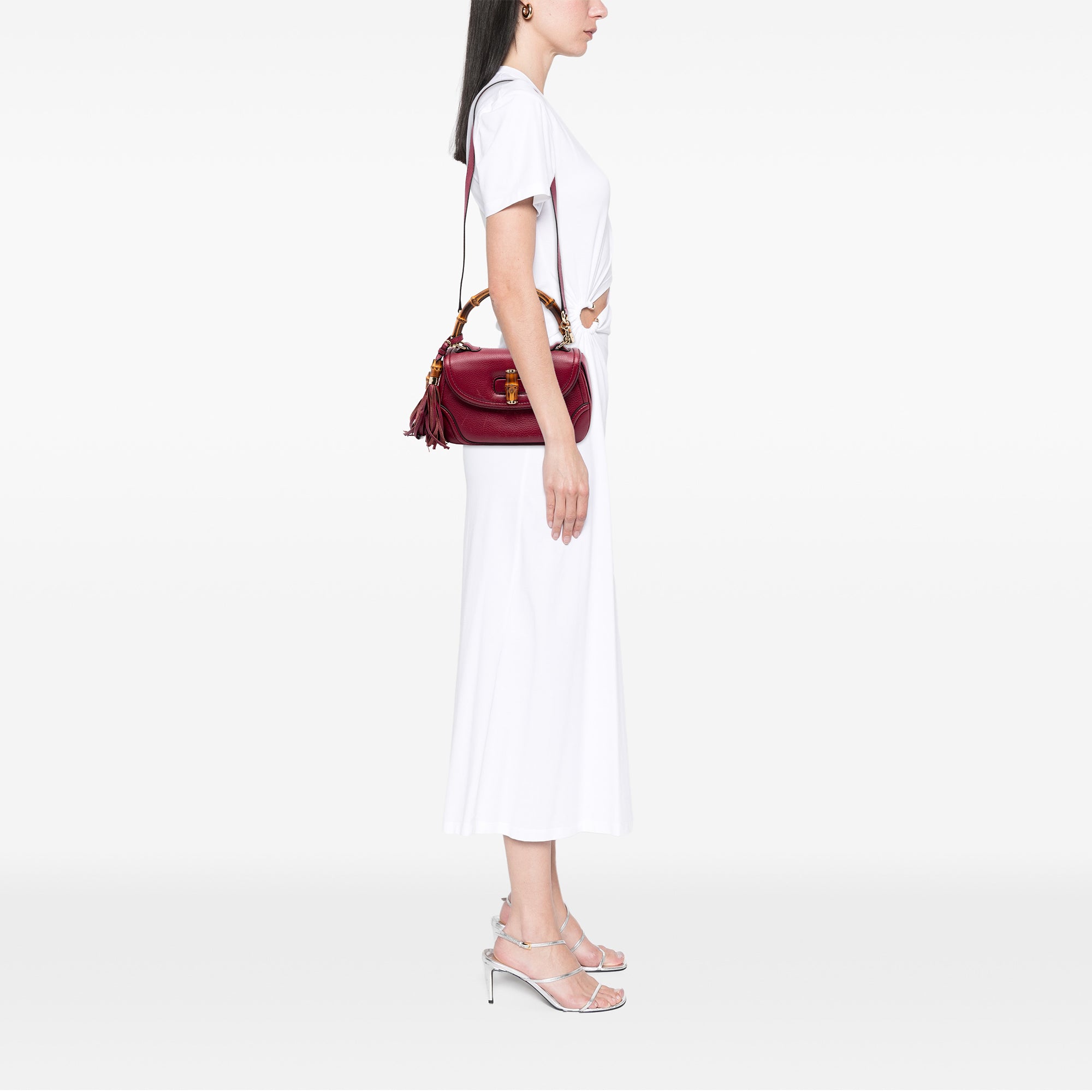 Medium Leather New Bamboo Satchel - Image 7