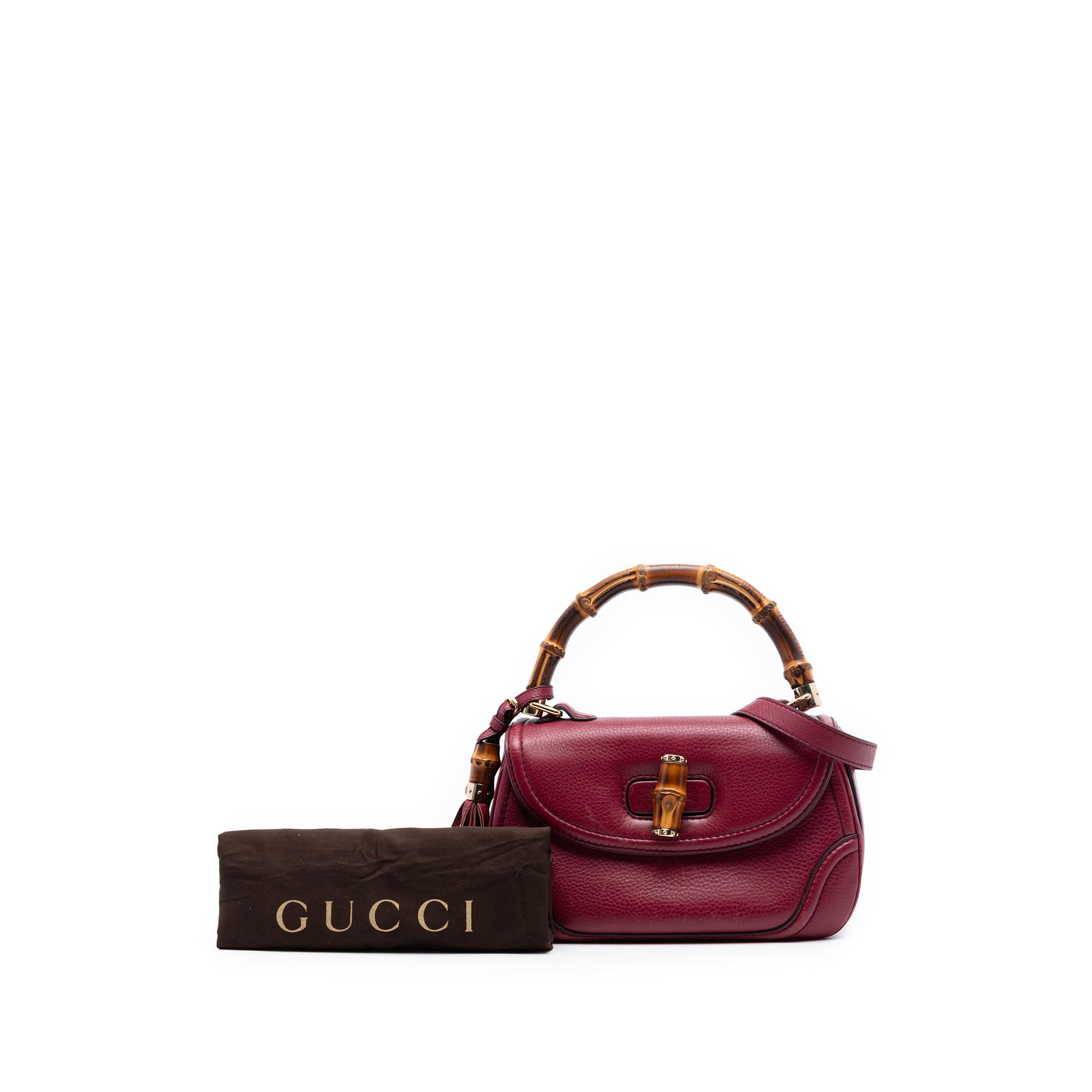 Medium Leather New Bamboo Satchel - Image 8