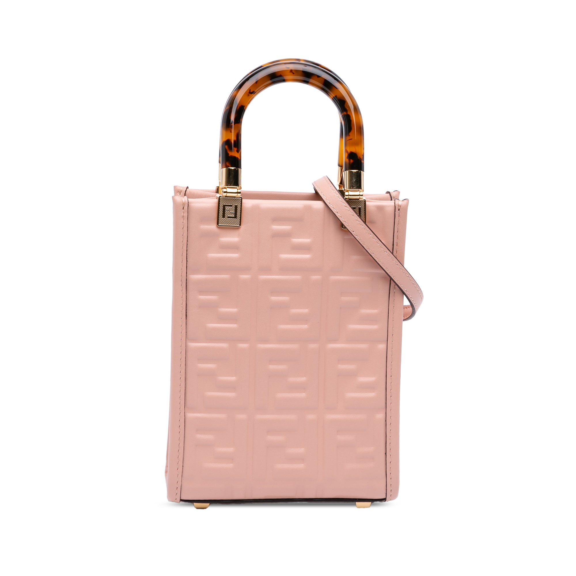 Mini Zucca Embossed Leather Sunshine Shopper Tote - Image 1