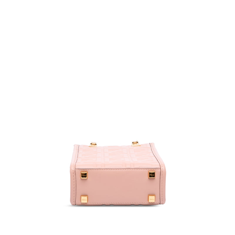 Mini Zucca Embossed Leather Sunshine Shopper Tote - Image 3