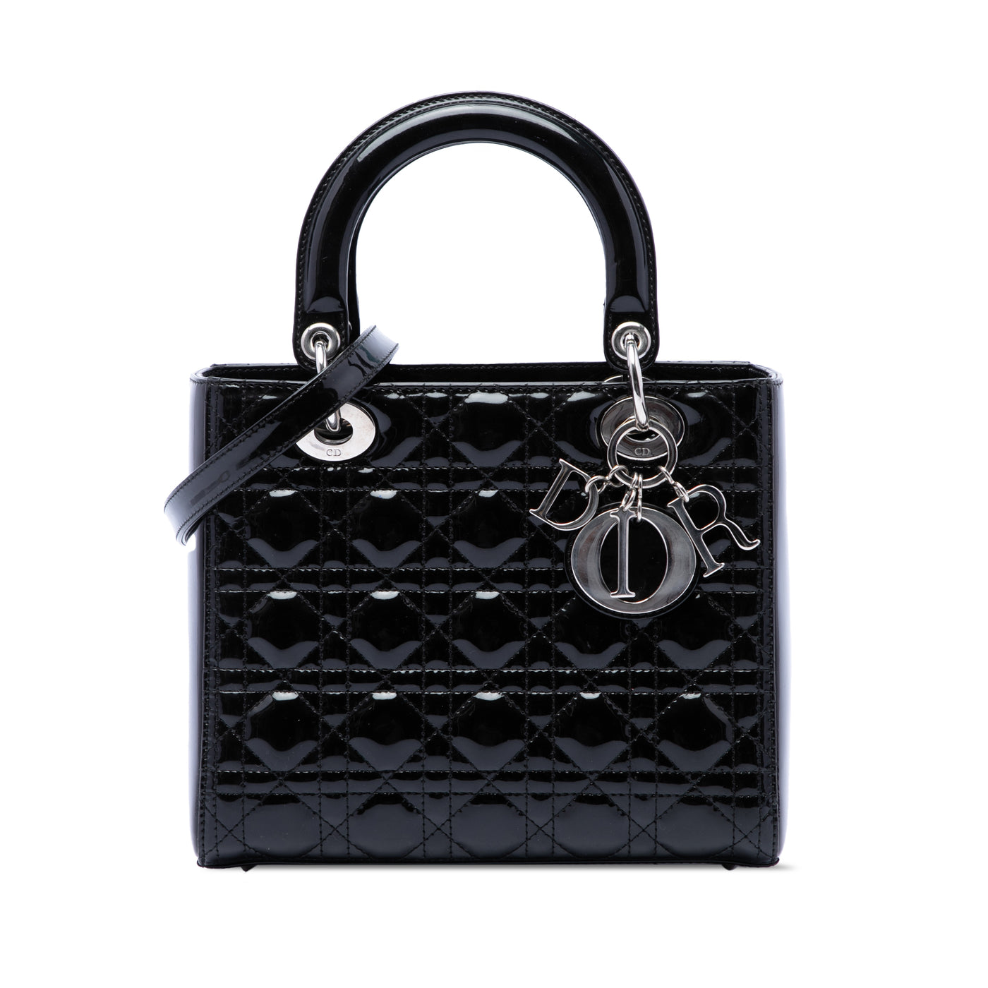 Medium Patent Cannage Lady Dior - Image 1