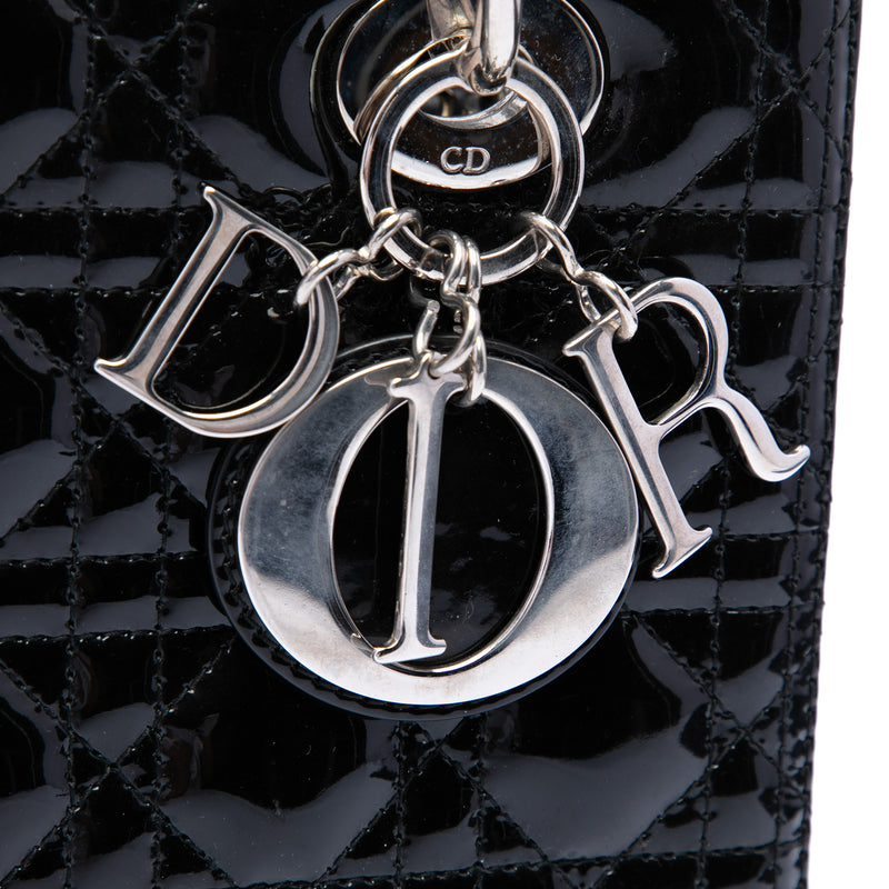 Medium Patent Cannage Lady Dior - Image 5
