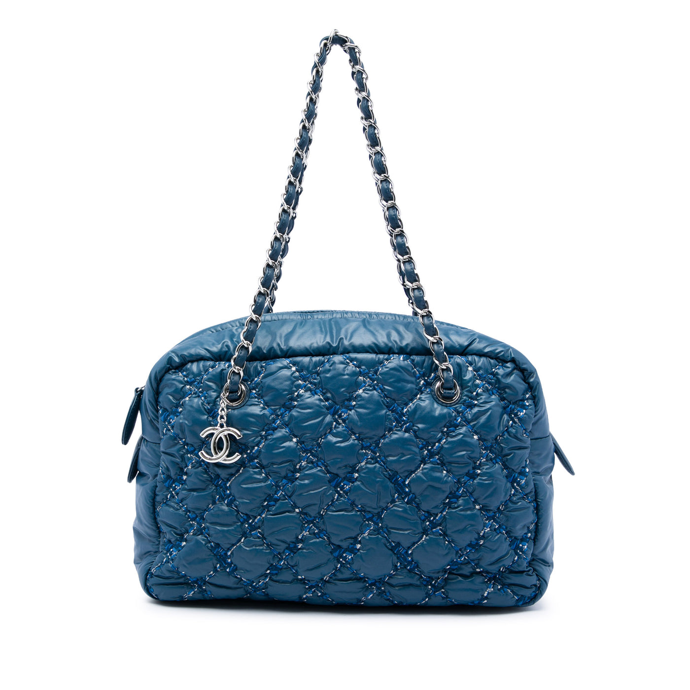 Paris Byzance Nylon Tweed On Stitch Bowler Bag - Image 1