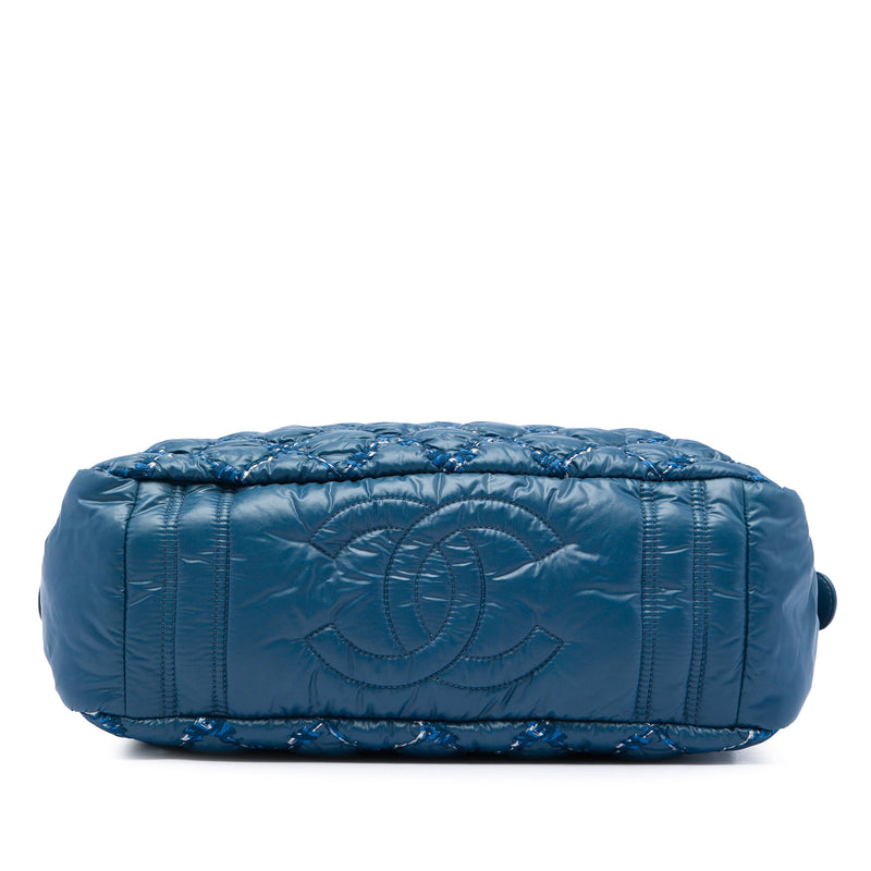 Paris Byzance Nylon Tweed On Stitch Bowler Bag - Image 3