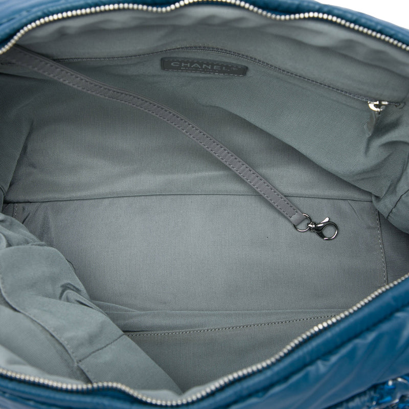 Paris Byzance Nylon Tweed On Stitch Bowler Bag - Image 4