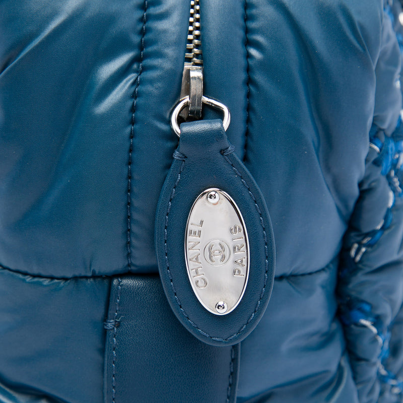 Paris Byzance Nylon Tweed On Stitch Bowler Bag - Image 5