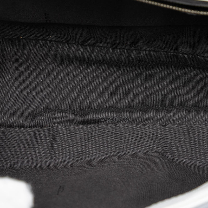 Large Zucca Embossed Leather Baguette Satchel - Image 4