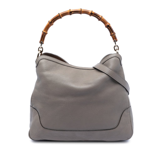 Calfskin Bamboo Diana Satchel - Image 1