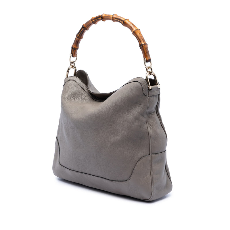Calfskin Bamboo Diana Satchel - Image 2