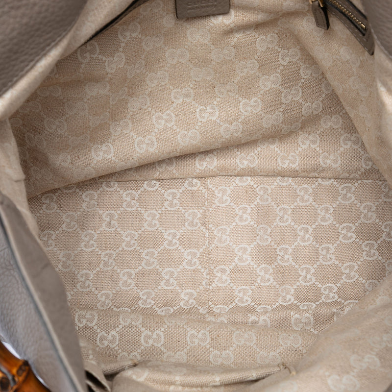 Calfskin Bamboo Diana Satchel - Image 4