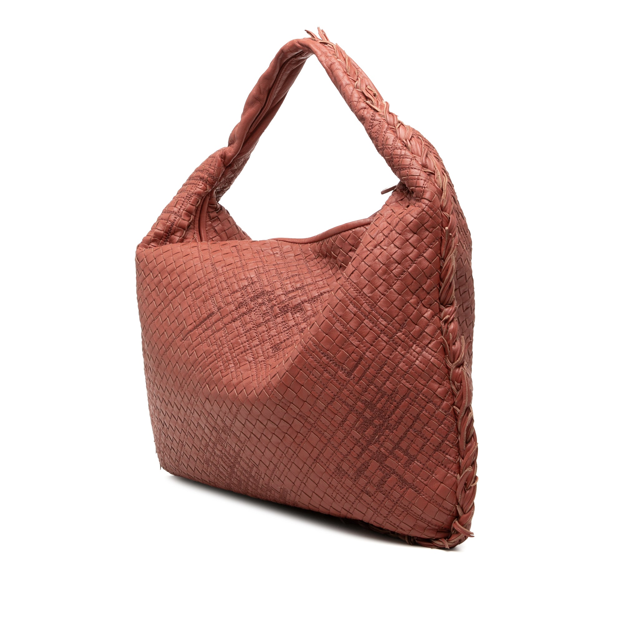 Large Nappa Intrecciato Veneta Hobo - Image 2