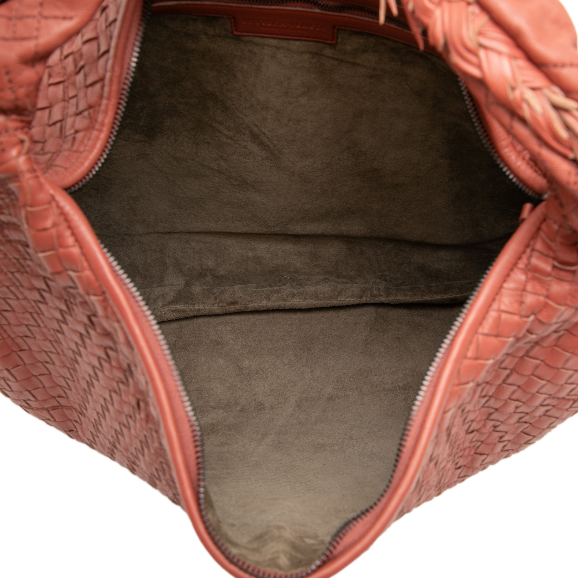 Large Nappa Intrecciato Veneta Hobo - Image 4