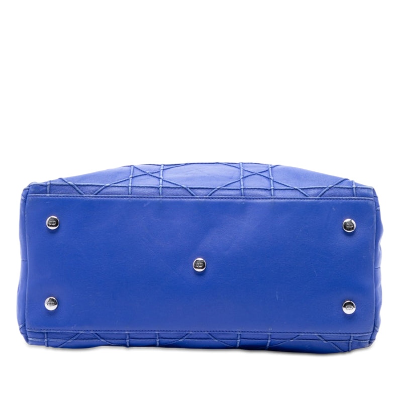 Medium Lambskin Cannage Polochon Granville Satchel - Image 3