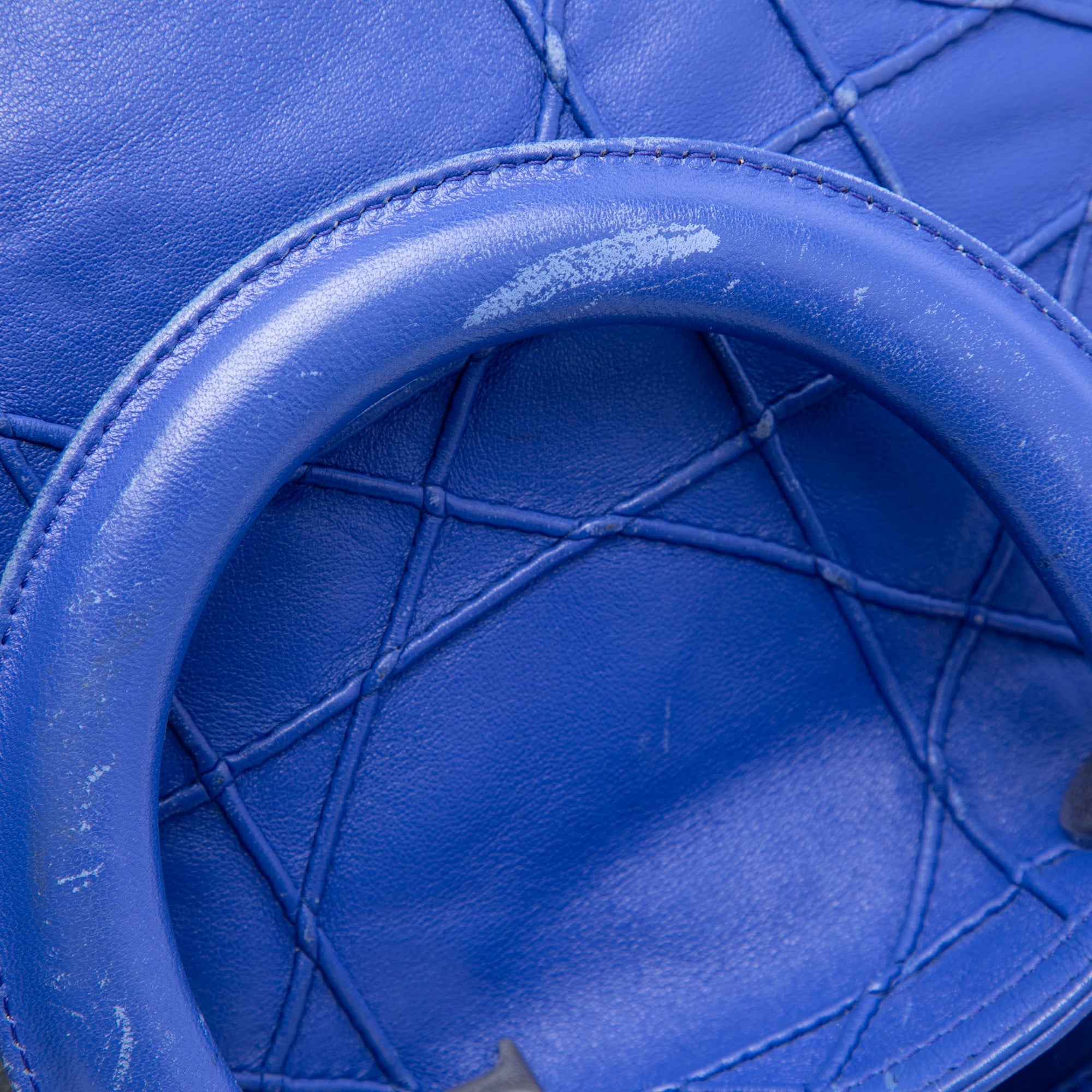 Medium Lambskin Cannage Polochon Granville Satchel - Image 8