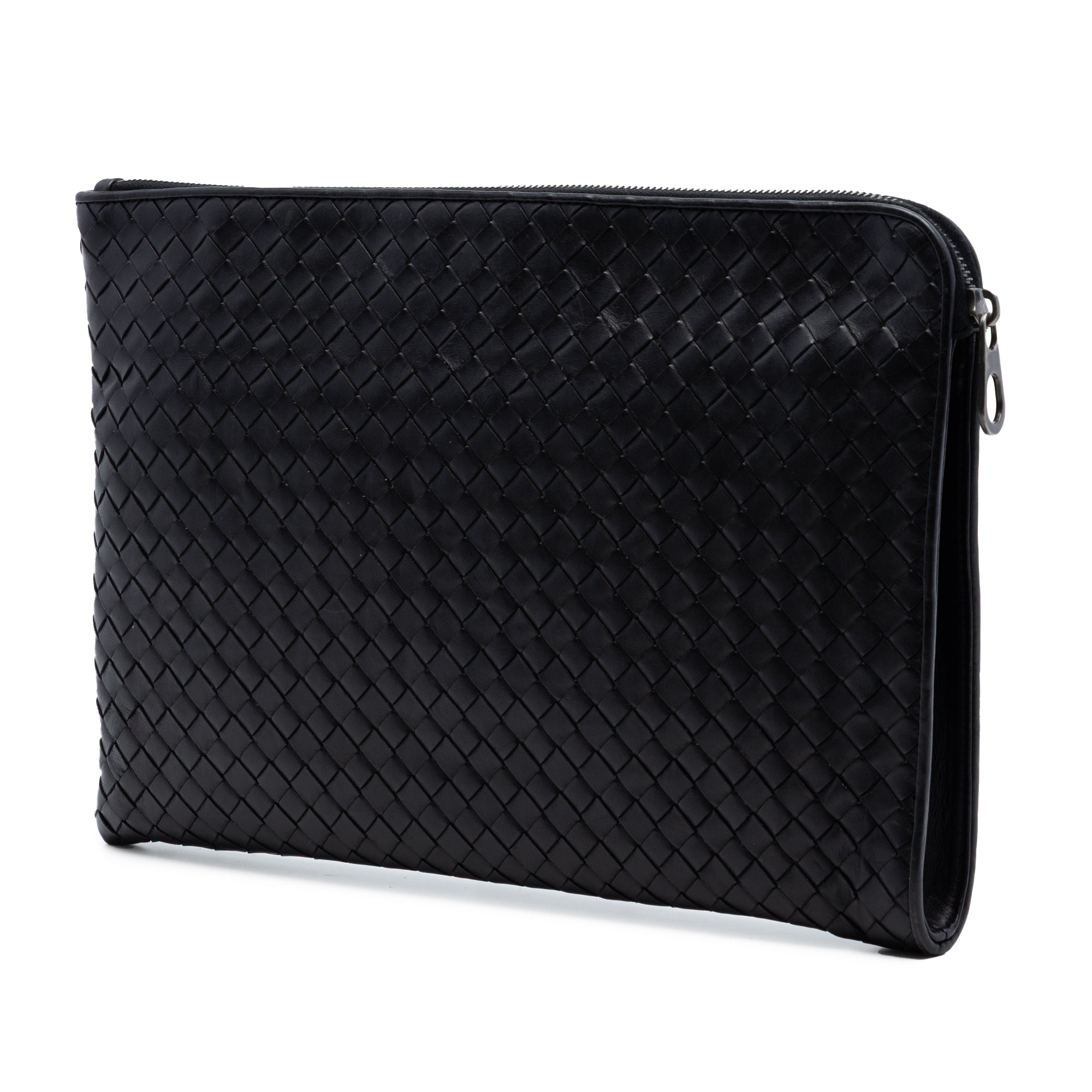 Large Nappa Intrecciato Zip Pouch - Image 2