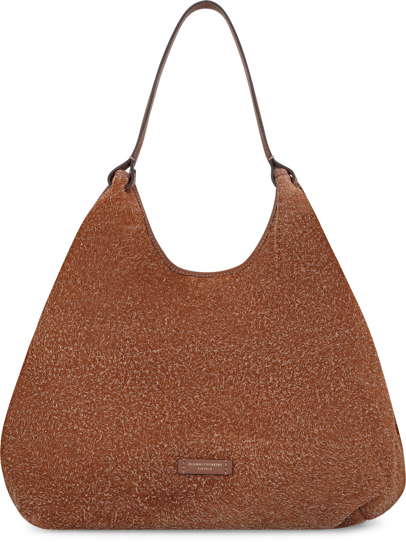 Gianni Chiarini Dua Shoulder Bag — Beige Cowhide