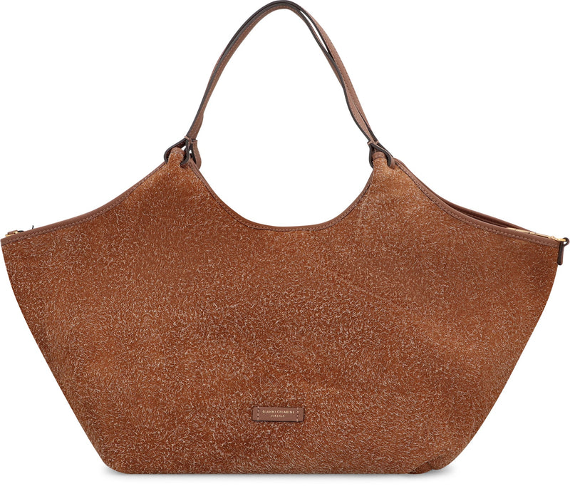 Gianni Chiarini Dua Shoulder Bag — Beige Cowhide