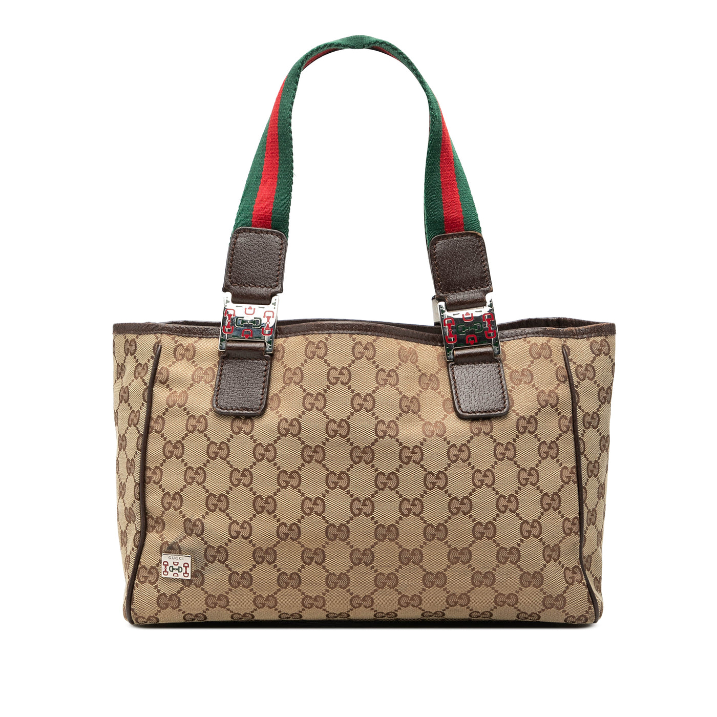 GG Canvas Web Pop Tote - Image 1
