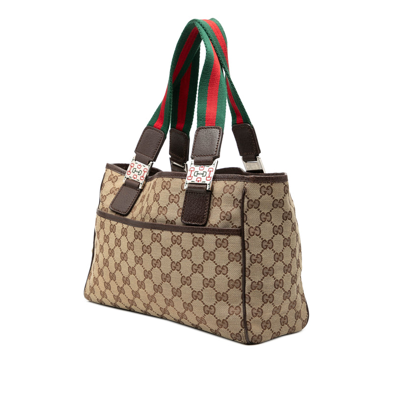 GG Canvas Web Pop Tote - Image 2
