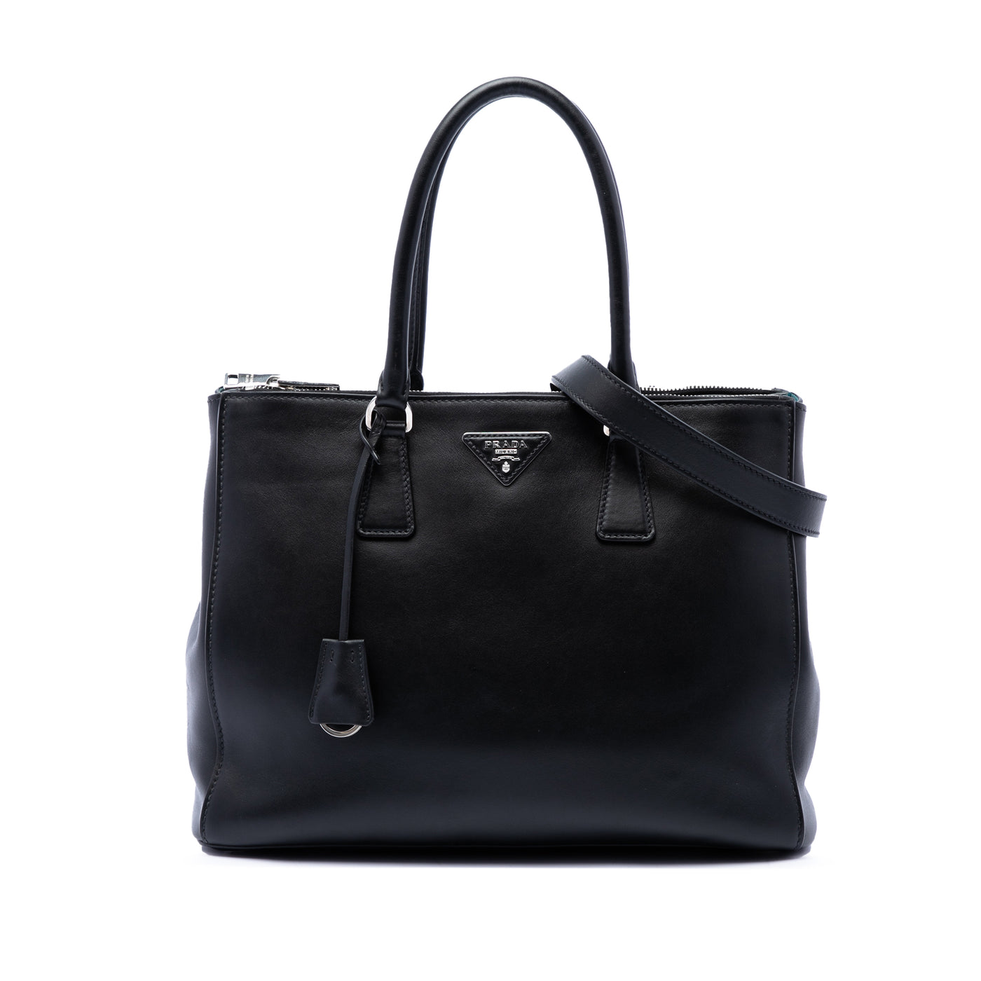 Large City Calf Galleria Double Zip Satchel - Image 1