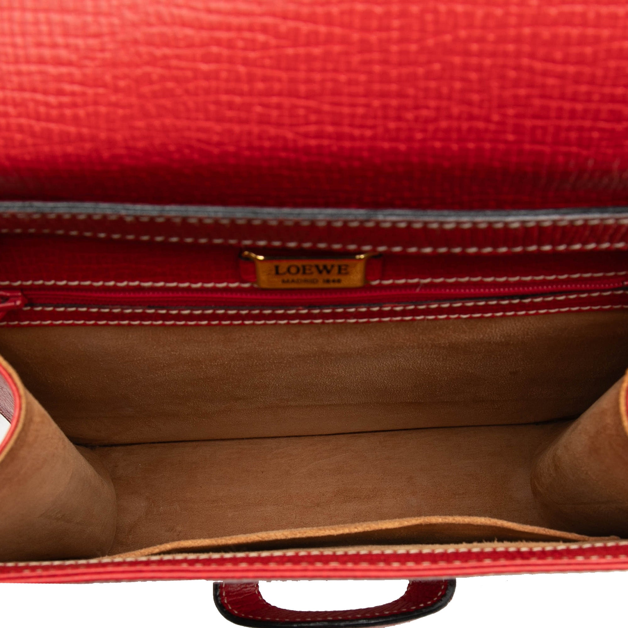 Textured Leather Barcelona Top Handle Bag - Image 4