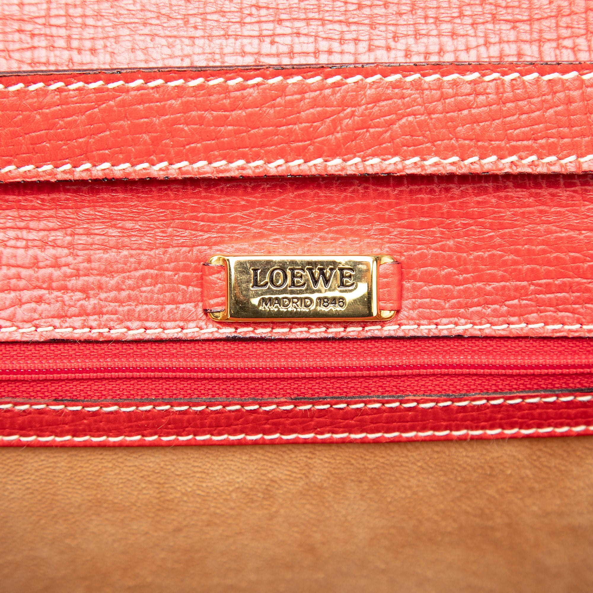Textured Leather Barcelona Top Handle Bag - Image 5