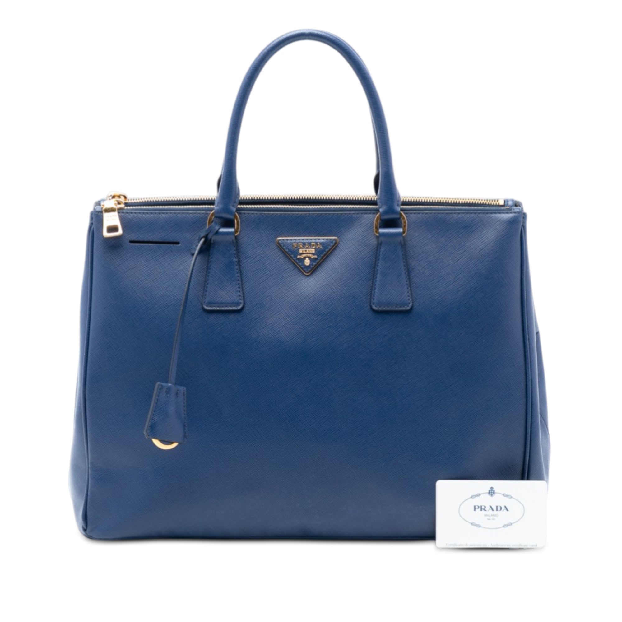 Large Saffiano Lux Galleria Double Zip Tote - Image 7