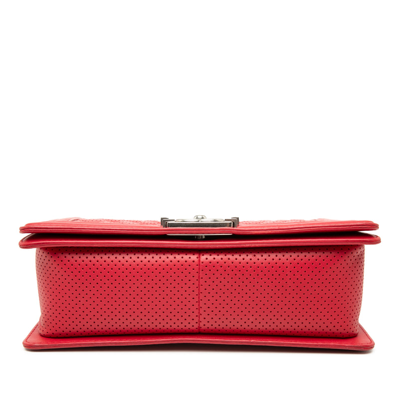 Old Medium Quilted Perforated Lambskin Boy Flap - Image 3