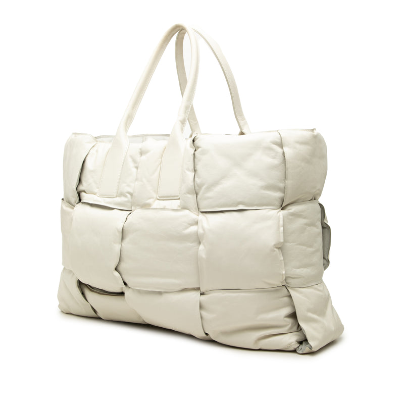 Padded Calfskin Maxi Intrecciato Squash Tote - Image 2