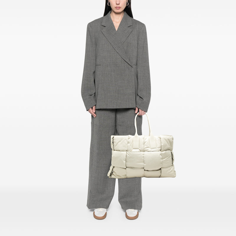 Padded Calfskin Maxi Intrecciato Squash Tote - Image 6