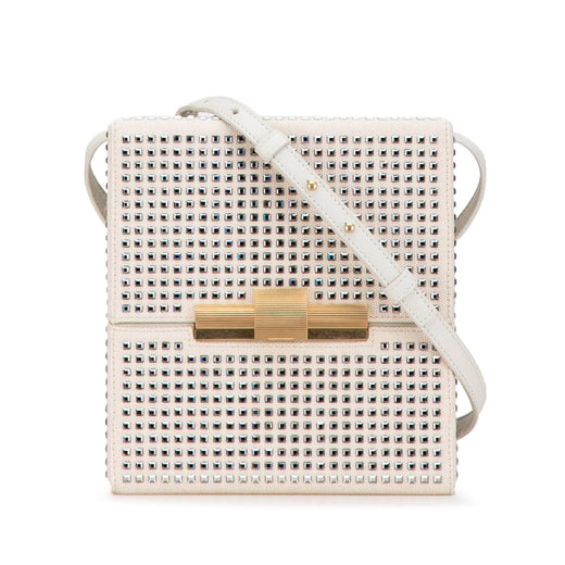 Crystal Embellished Canvas Daisey Crossbody - Image 1