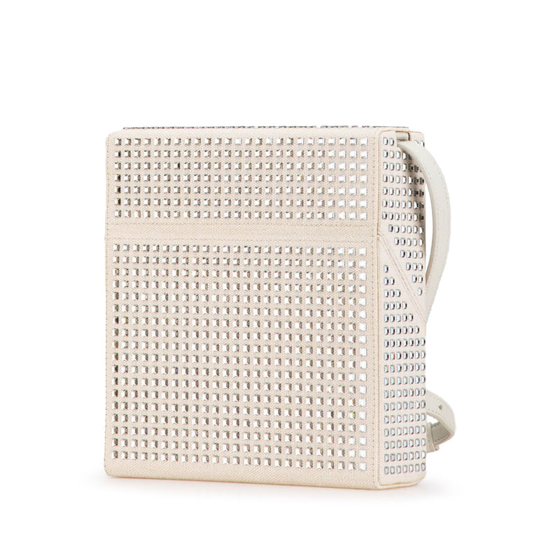 Crystal Embellished Canvas Daisey Crossbody - Image 2