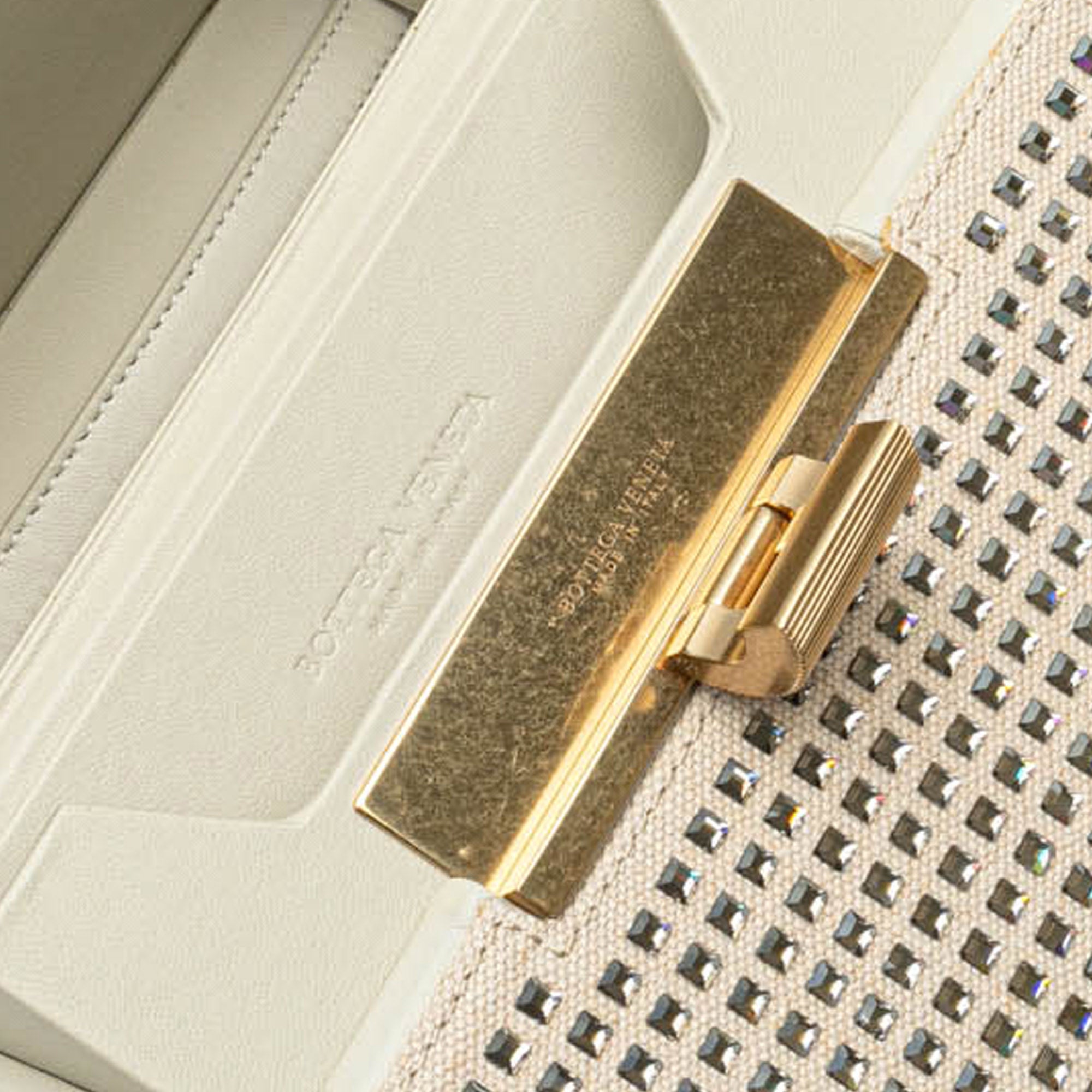 Crystal Embellished Canvas Daisey Crossbody - Image 6