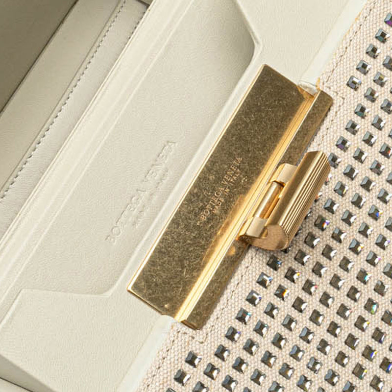 Crystal Embellished Canvas Daisey Crossbody - Image 6