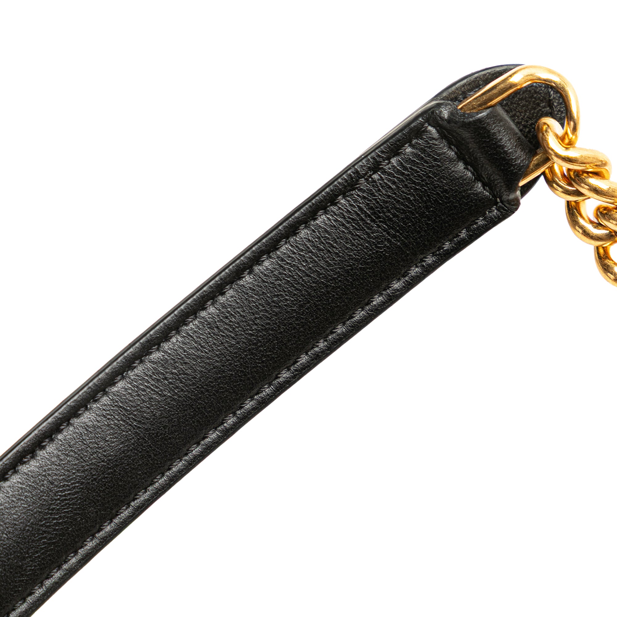 Mini Bicolor Nappa Apolo Chain Baguette Shoulder Bag - Image 10