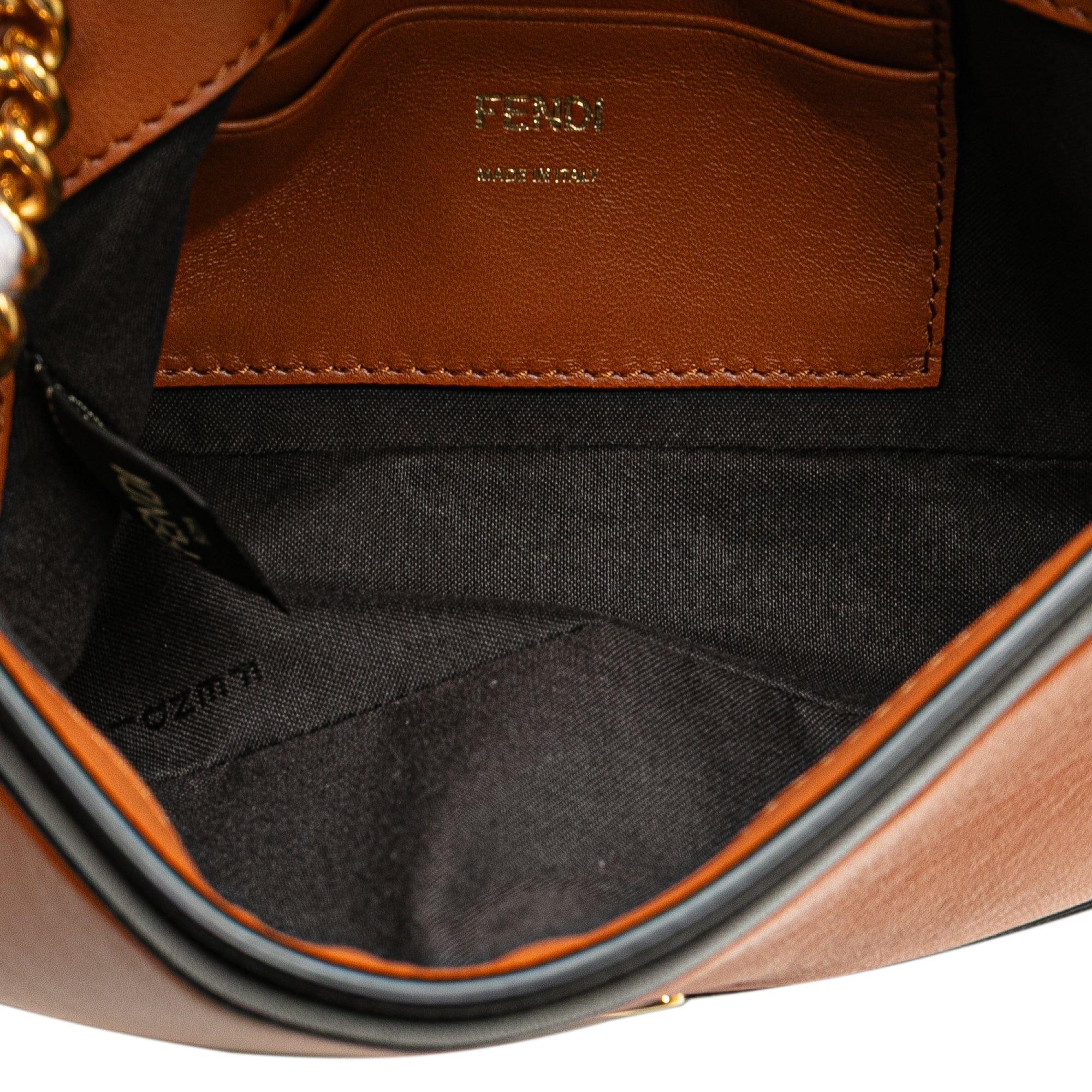 Mini Bicolor Nappa Apolo Chain Baguette Shoulder Bag - Image 4