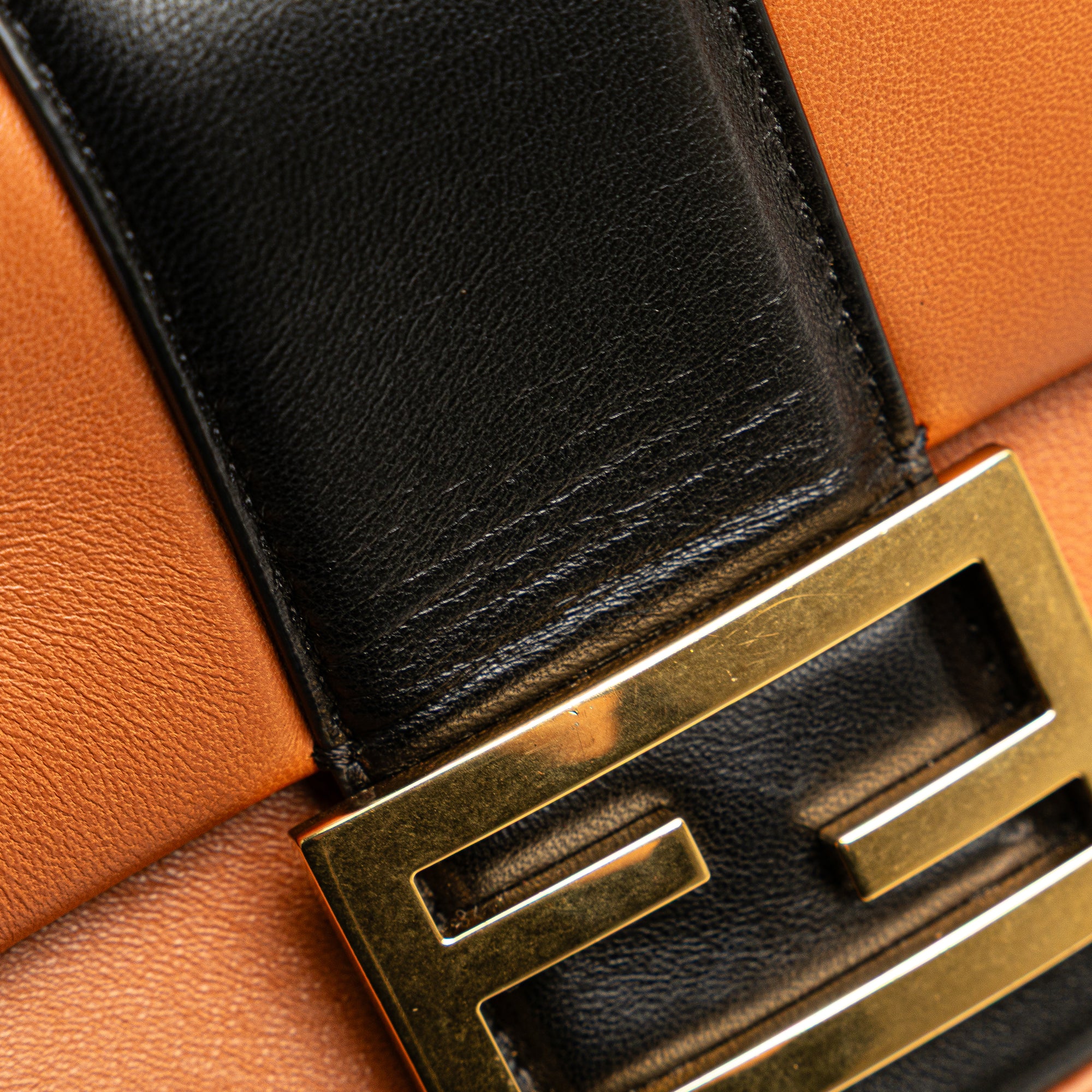 Mini Bicolor Nappa Apolo Chain Baguette Shoulder Bag - Image 8