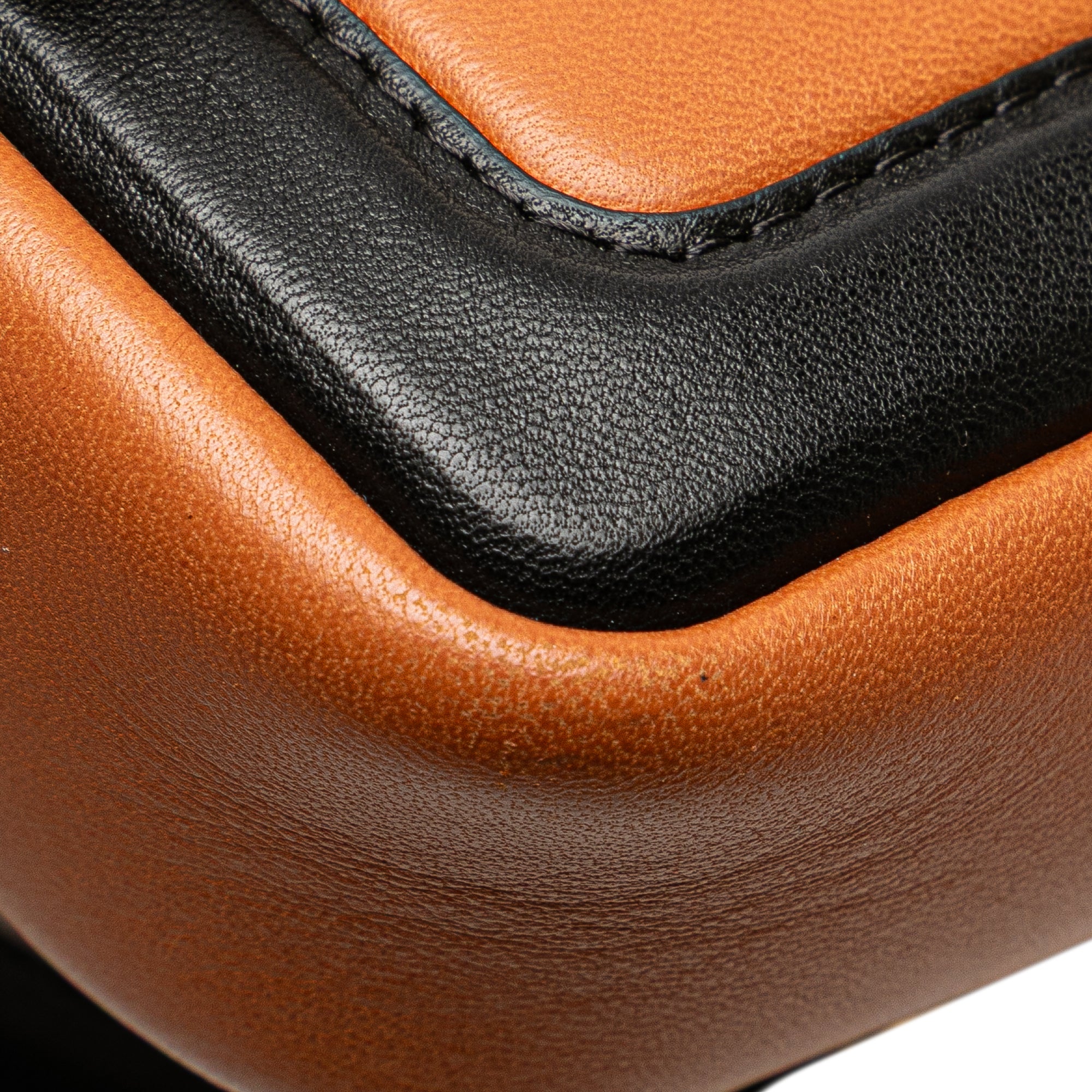 Mini Bicolor Nappa Apolo Chain Baguette Shoulder Bag - Image 9