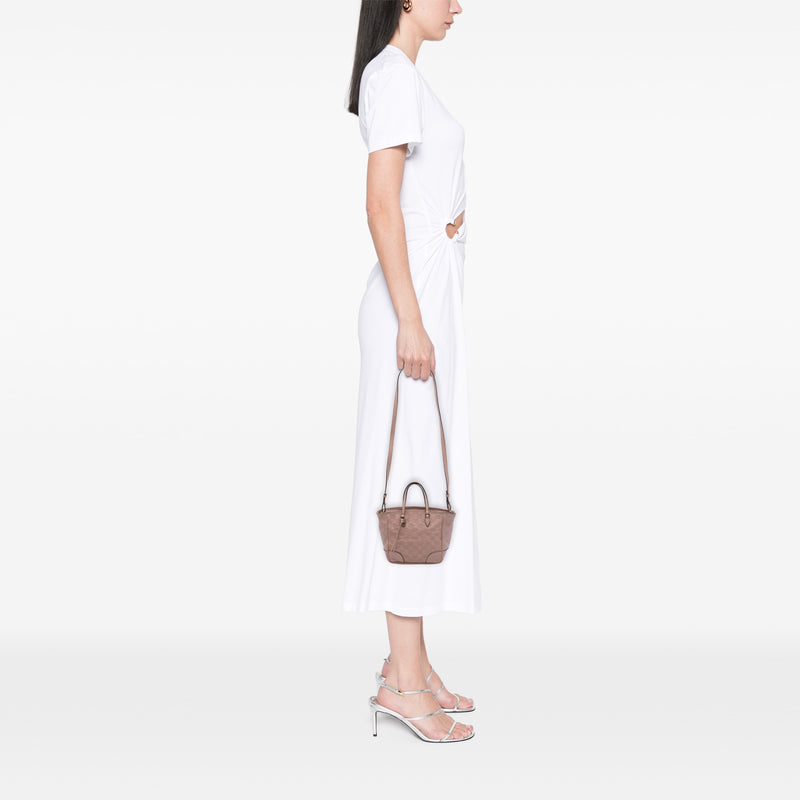 Small Guccissima Bree Satchel - Image 7