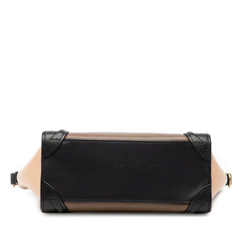 Nano Tricolor Leather Luggage Tote - Image 3